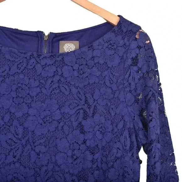 NWT Vince Camuto Lace Overlay Shift Mini Dress Size 14 - Picture 6 of 15